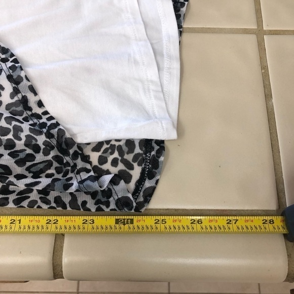 Two piece white tank with leopard print jacket, small - Picture 11 of 11